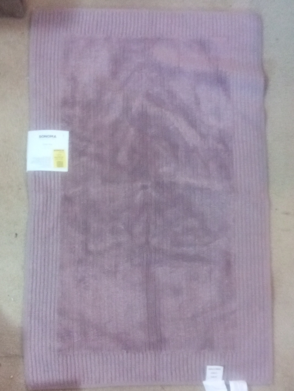 Sonoma Plush Cotton Rug in Dusty Mauve NWT $34.99